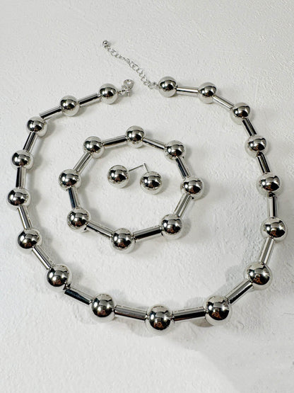 Geometric Solid Color Bracelet Accessories Earrings Accessories Necklaces Accessories