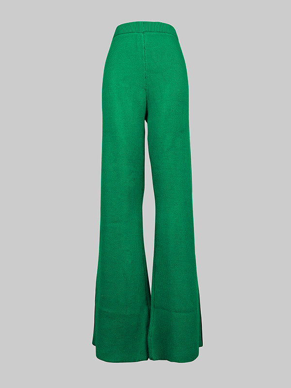 High Waisted Loose Contrast Color Pants Trousers