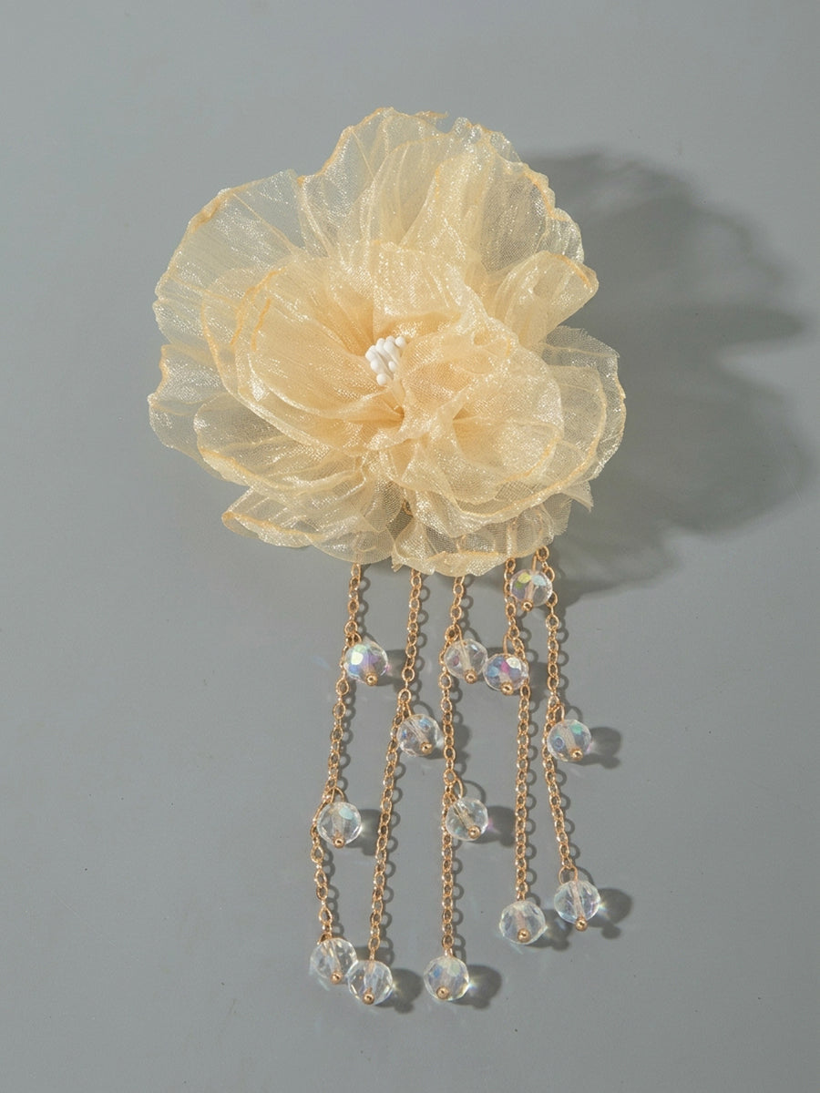 Three-Dimensional Flower Hair Clips