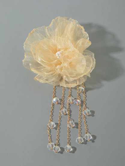 Three-Dimensional Flower Hair Clips