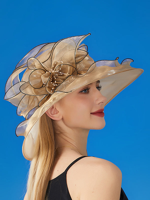 Flower Shape See-Through Split-Joint Sun Hat