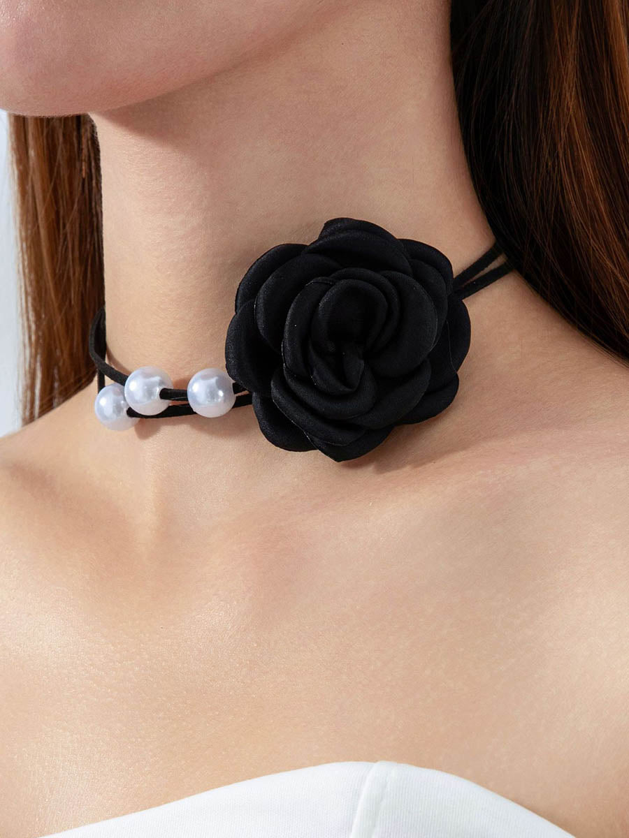 Three-Dimensional Flower Necklaces Accessories