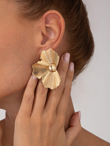 Irregularity Flower Shape Earrings Accessories