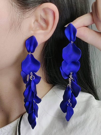 Chains Flower Shape Earrings Accessories