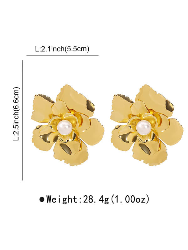 Flower Shape Drop Earrings Necklaces Accessories