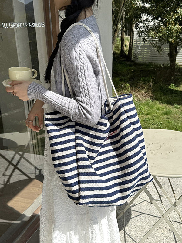 Split-Joint Striped Bags Handbags Shoulder Bags