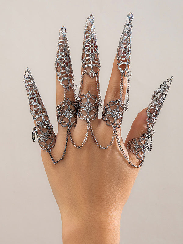 Chains Geometric Hollow Nail Protectors