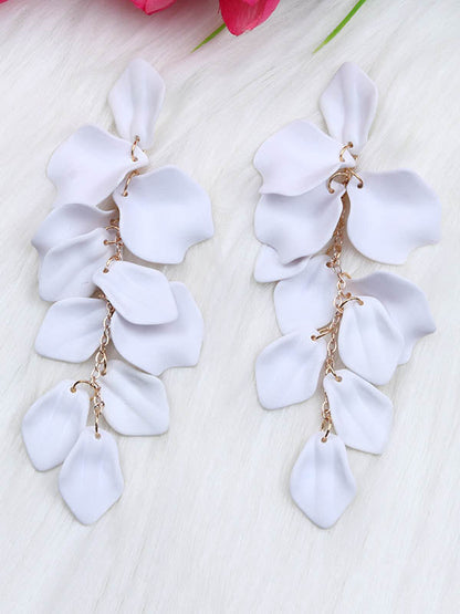 Chains Flower Shape Earrings Accessories