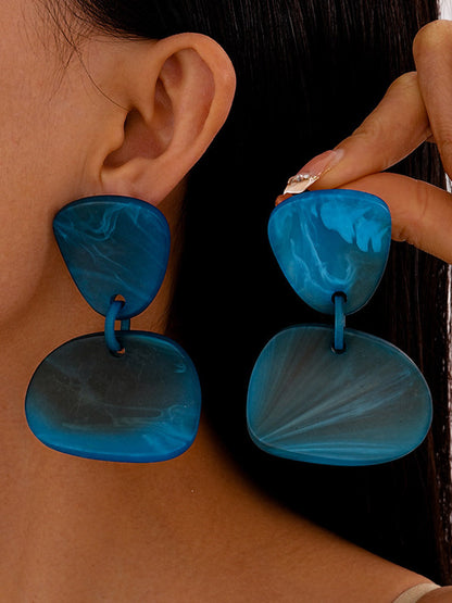 Irregular Clipping Geometric Earrings Accessories