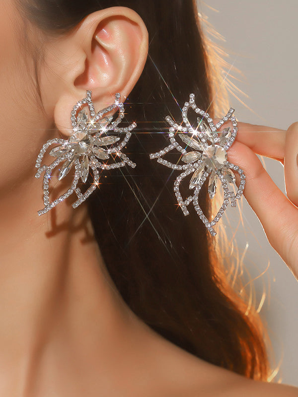 Flower Shape Drop Earrings