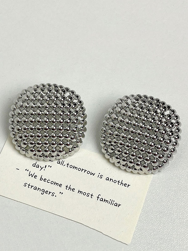 Geometric Rhine Stones Drop Earrings