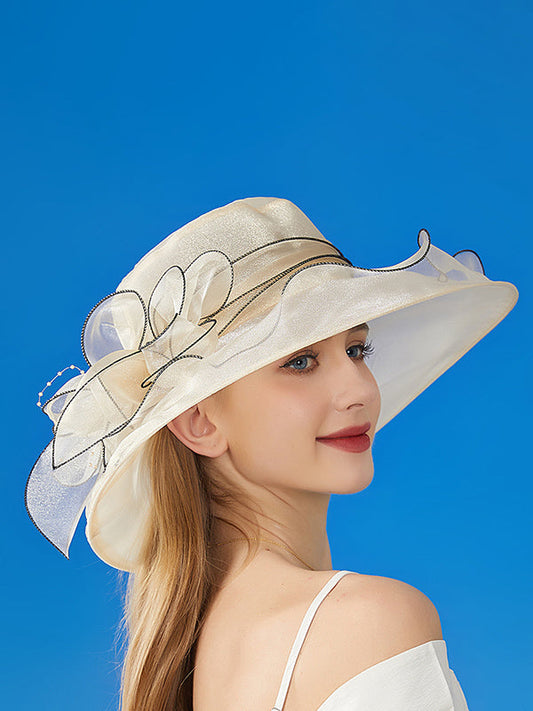 Flower Shape See-Through Split-Joint Sun Hat