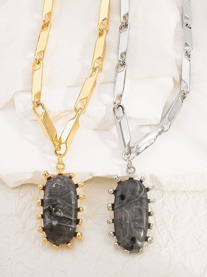 Normcore Chains Geometric Necklaces Accessories