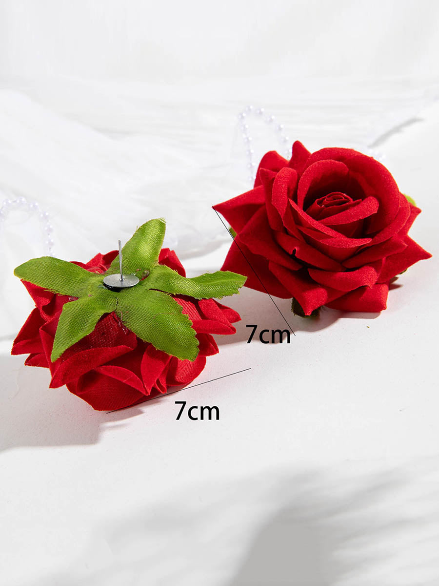 Flower Shape Drop Earrings
