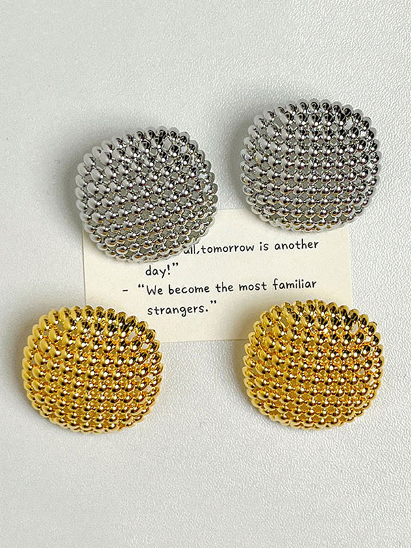 Geometric Rhine Stones Drop Earrings