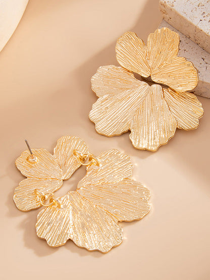 Irregularity Flower Shape Earrings Accessories