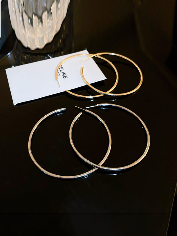 Geometric Solid Color Drop Earrings