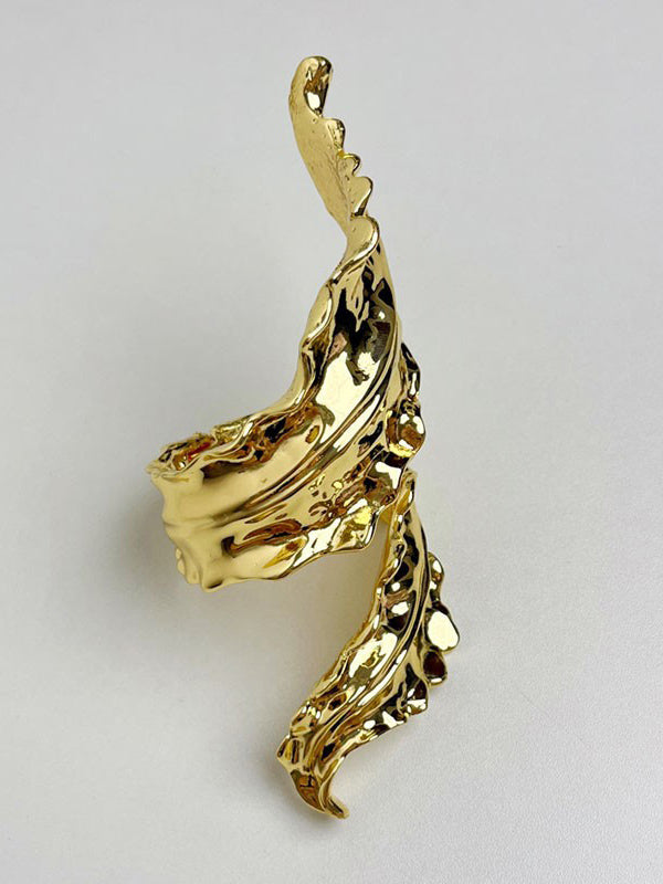 Geometric Pleated Shiny Solid Color Bracelet Accessories