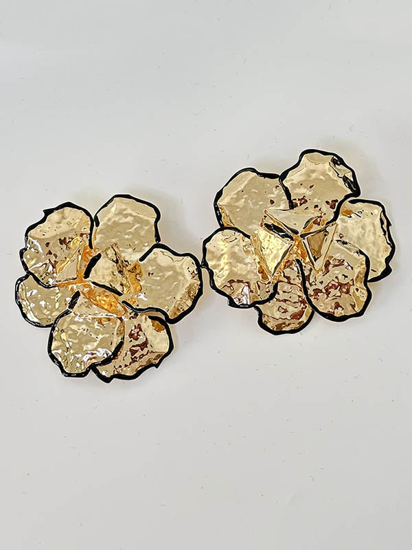 Flower Shape Geometric Earrings Accessories