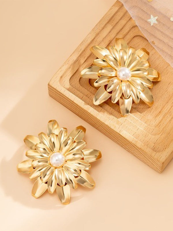Flower Shape Drop Earrings