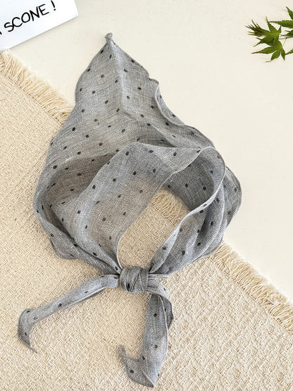 Women Summer Stripe Plaid Soft Triangle Scarf