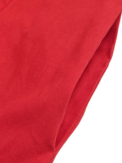 A-Line High Waisted Buttoned Pockets Solid Color Lapel Maxi Dresses Shirt Dress