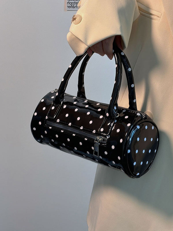 Geometric Polka Dot Split-Joint Zipper Bags Crossbody Bags Handbags