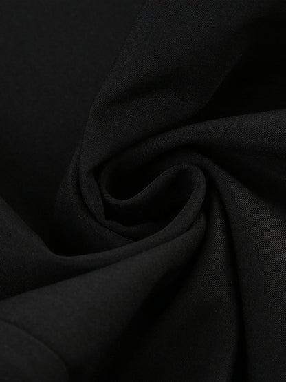 Loose Wide Leg Bowknot Drawstring Elasticity Split-Joint Pants Trousers
