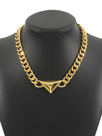 Chains Geometric Solid Color Necklaces Accessories
