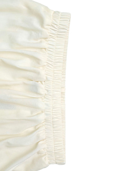 High Waisted Contrast Color Floral Printed Pleated Pockets Skirts Bottoms