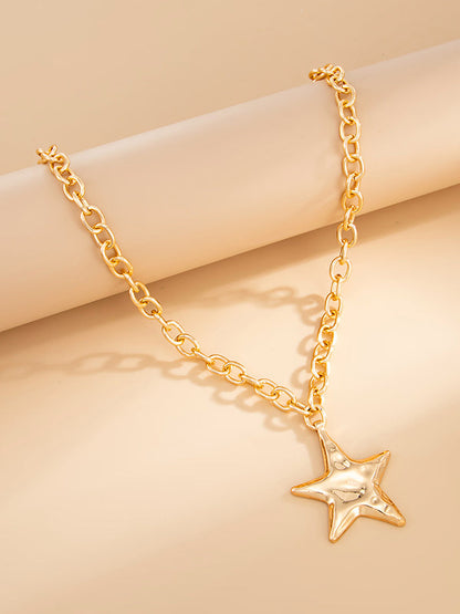 Chains Shiny Star Shape Necklaces Accessories