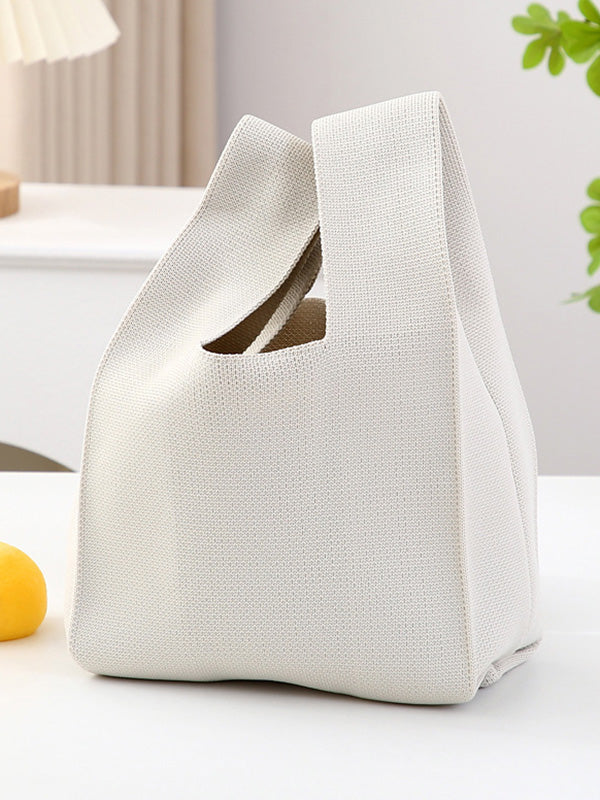Geometric Solid Color Handbags