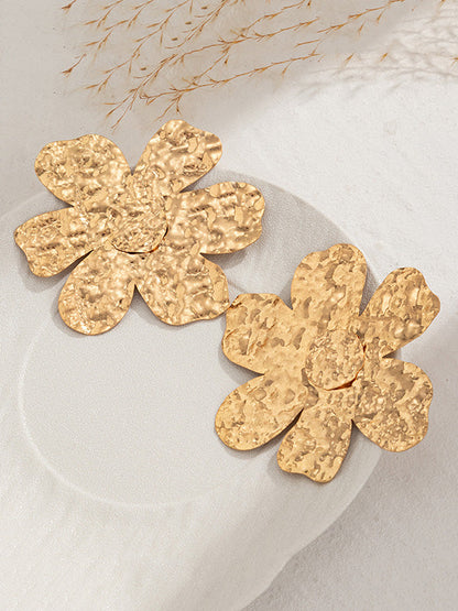 Irregularity Flower Shape Earrings Accessories