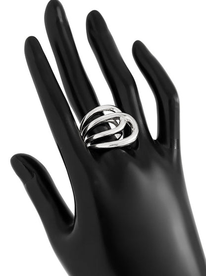 Irregularity Geometric Shiny Rings Accessories