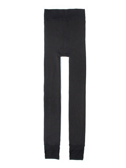 Simple Velvet Keep Warm Solid Color Leggings