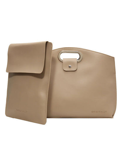 Two-Piece Set Hollow Solid Color Bags Accessories Handbags
