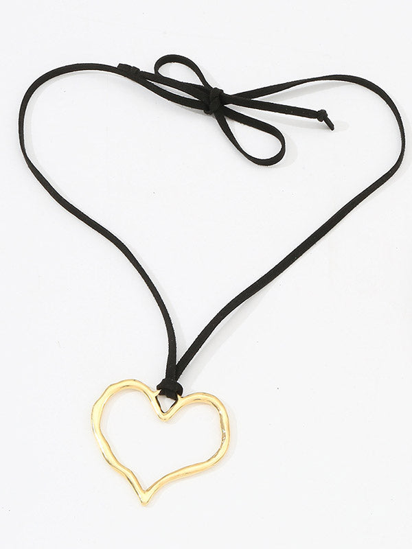 Heart Shape Hollow Necklaces Accessories