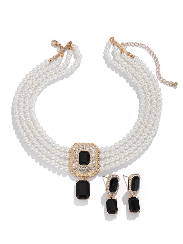 Geometric Drop Earrings Necklaces Accessories