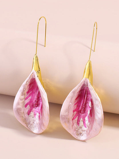 Flower Shape Drop Earrings Earrings Accessories