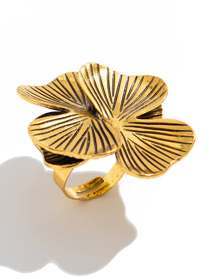 Irregularity Flower Shape Geometric Rings Accessories