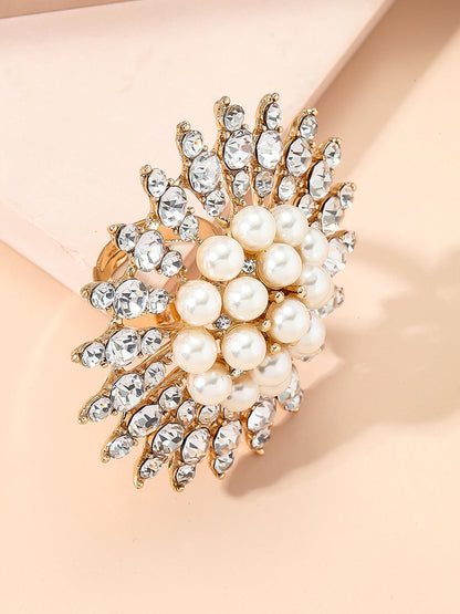 Geometric Rhine Stones Shiny Rings Accessories