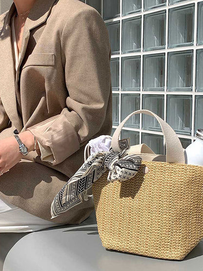 Split-Joint Woven Bags Bags Accessories Handbags