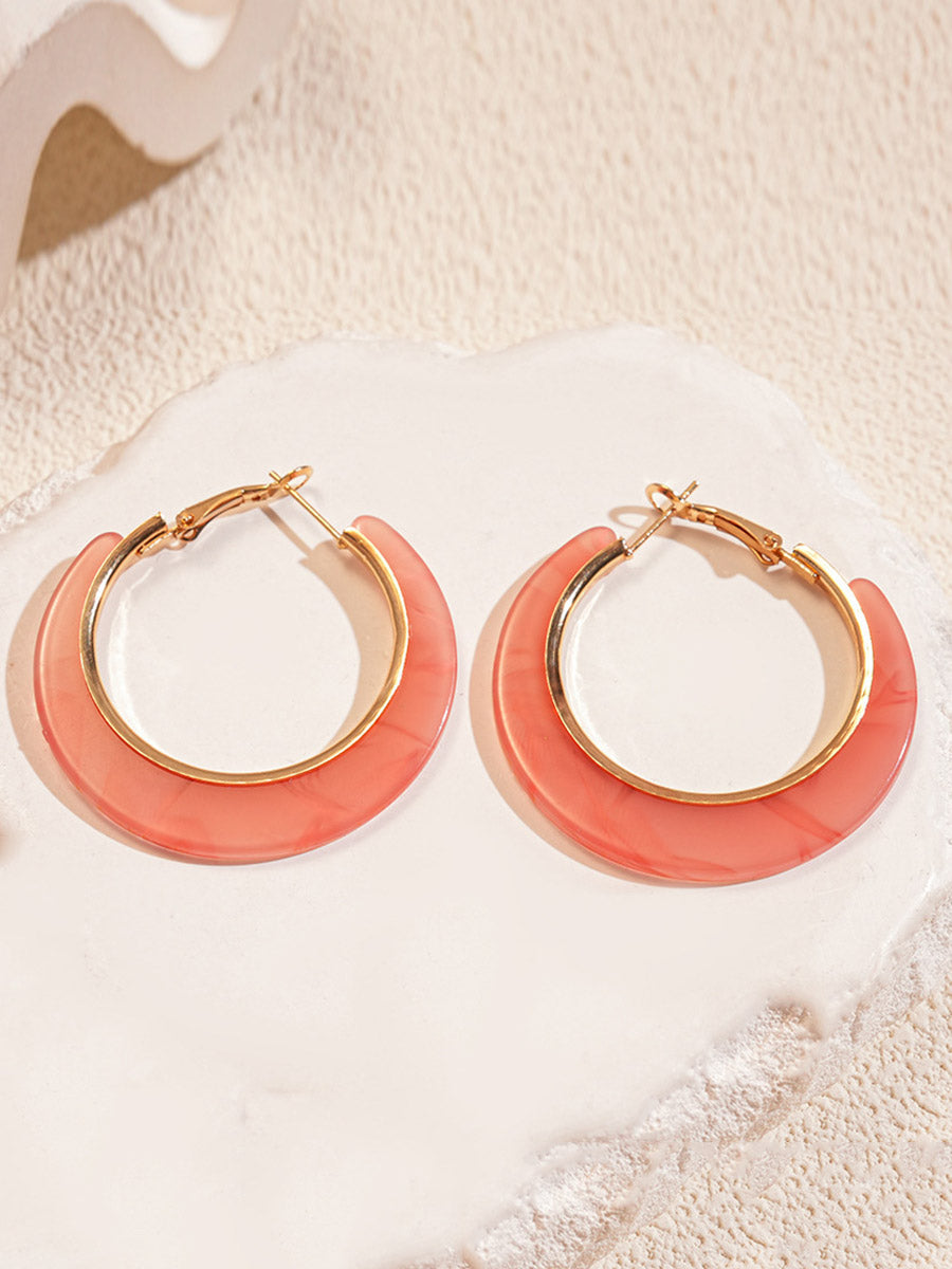 Hoop Tie Dye Earrings Accessories