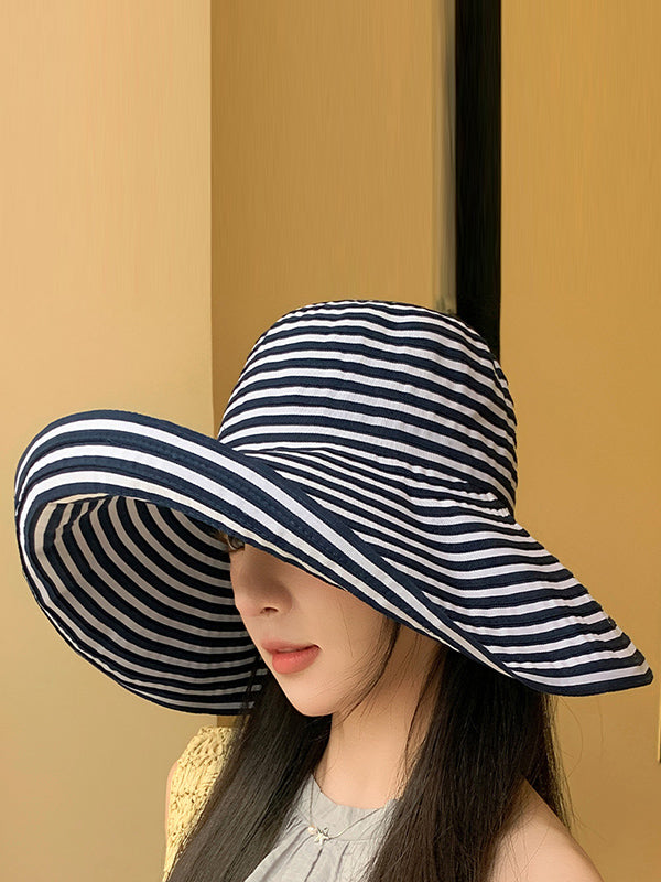 Split-Joint Striped Sun Hat