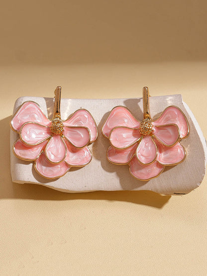 Flower Shape Drop Earrings