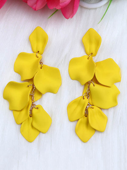 Chains Flower Shape Earrings Accessories