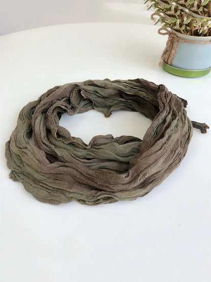 Women Vintage Tie-dye Fold Soft Shawl Scarf