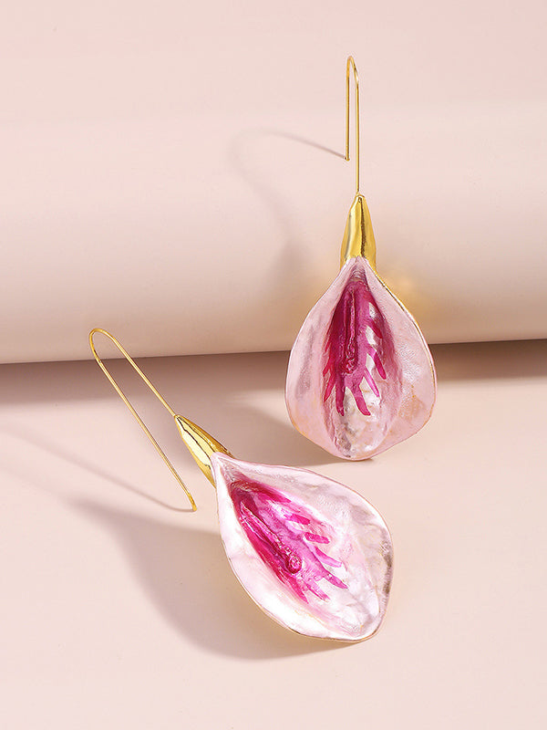 Flower Shape Drop Earrings Earrings Accessories