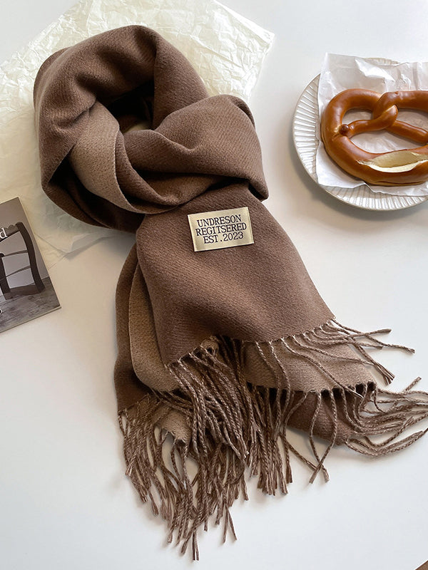 Keep Warm Tasseled Shawl&Scarf