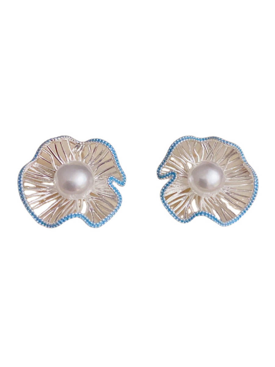 Flower Shape Geometric Earrings Accessories
